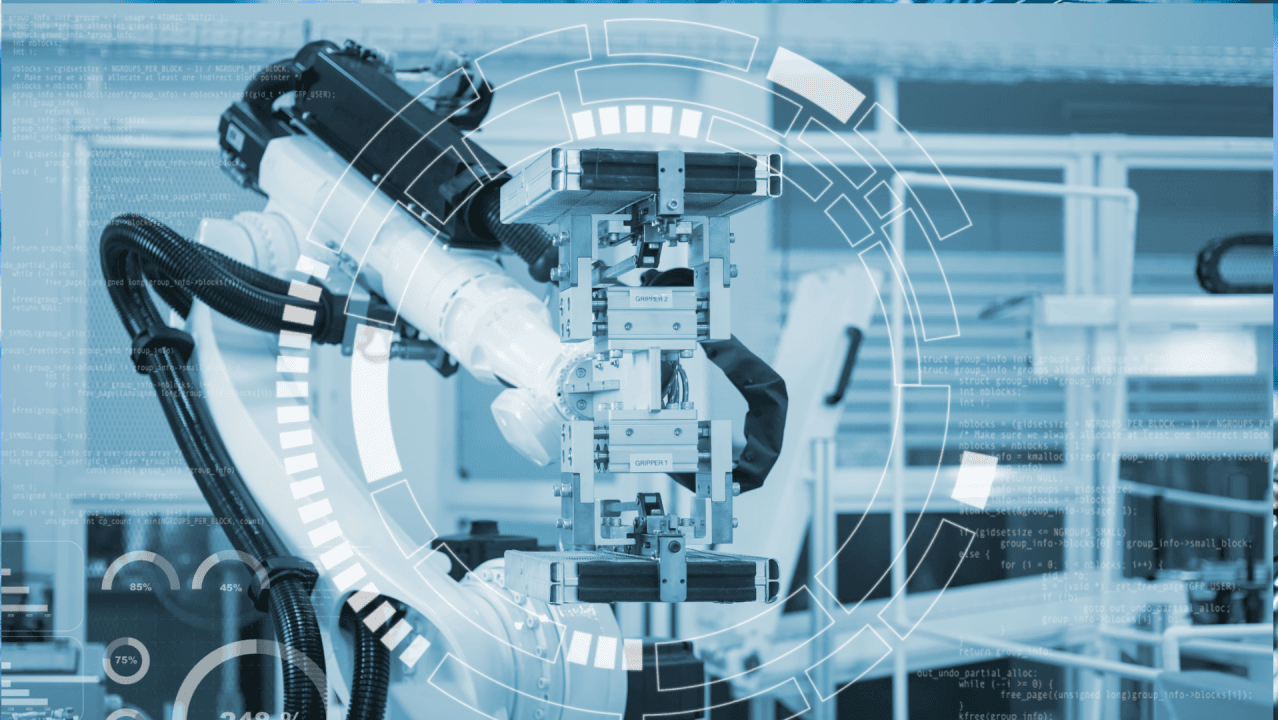 Engineers collaborating around a silicon design diagram