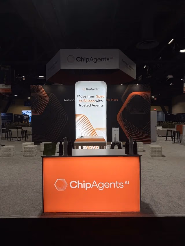 The ChipAgents booth at DAC 2026