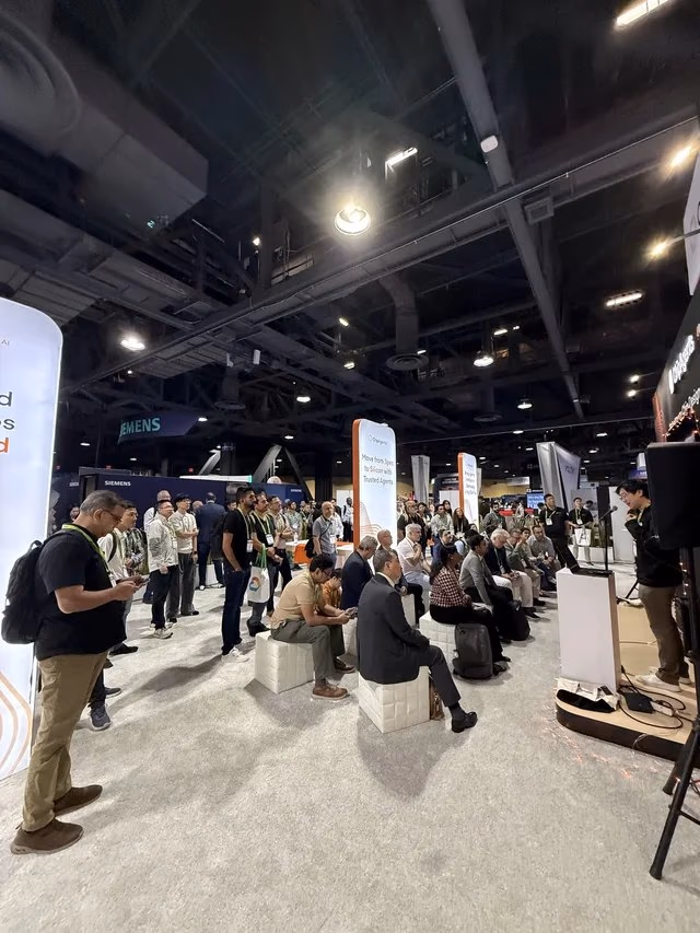 A crowd at the ChipAgents theatre at DAC 2026