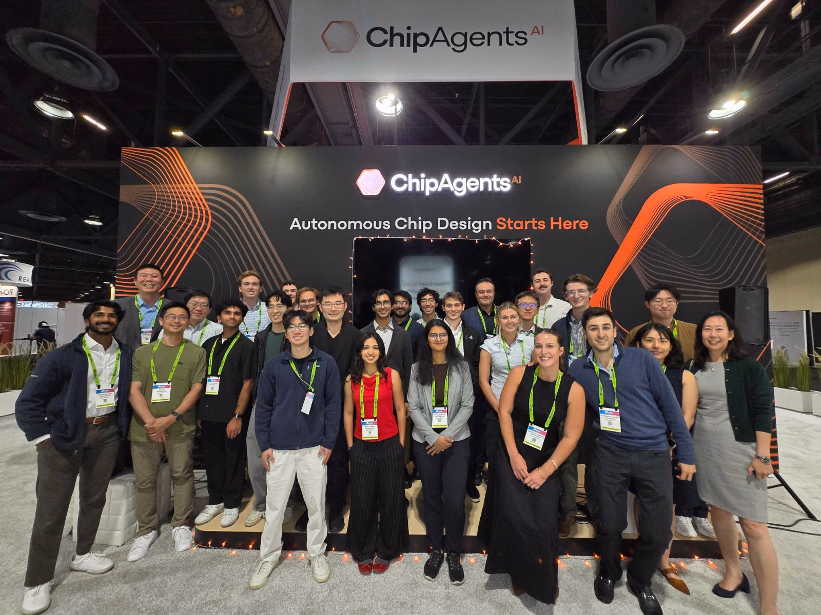 The ChipAgents team at the DAC booth